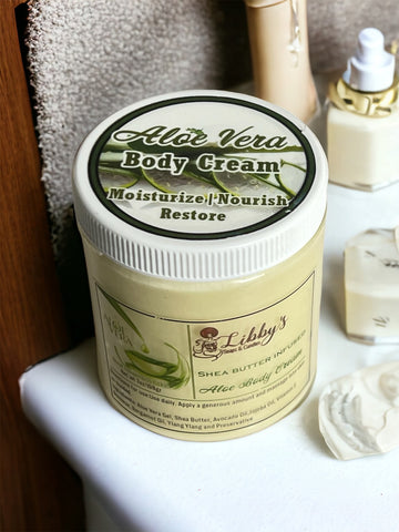 Aloe Vera Body Cream: Nourishing Hydration with Shea Butter, Jojoba Oil, and Essential Oils