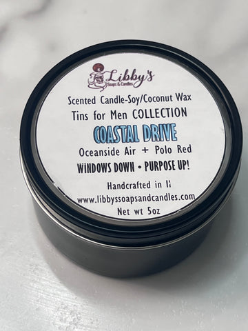 Coastal Drive - Scent Profile: Oceanside Air + Polo Red