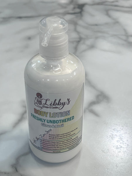 Freshly Unbothered Lotion | Citrus Basil  8.5 oz | Lightweight + Creamy