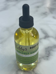 Freshly Unbothered Body Oil | Citrus Basil  3.8 oz | Lightweight | Dropper Bottle