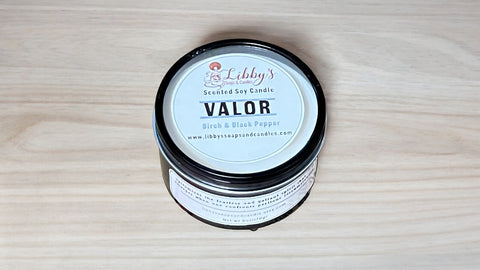 Valor: Birch & Black Pepper Soy Candle