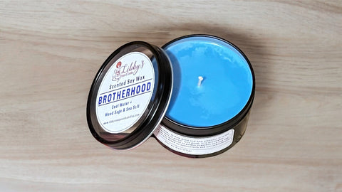 Brotherhood: Cool Water & Wood Sage Soy Candle