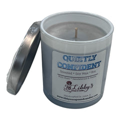 Quietly Confident – Warm Woods Soy Candle | The Reset Collection