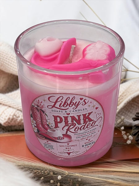Pink Rodeo | Honeysuckle, Jasmine & Vanilla Skin Luxury Scented Candle