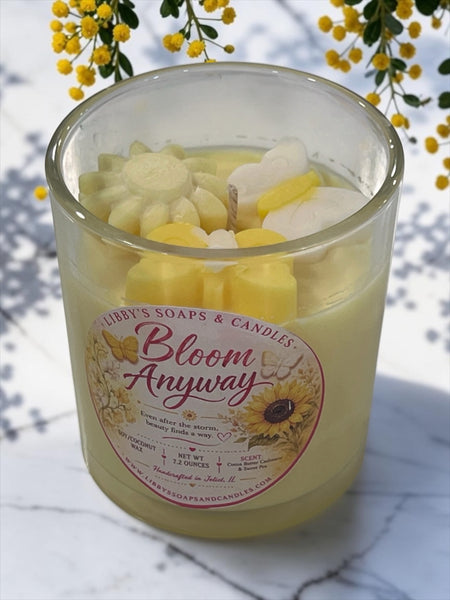 Bloom Anyway | Cocoa Butter Cashmere & Sweet Pea Scented Candle