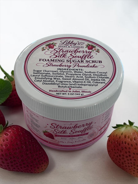 Strawberry Silk Soufflé Foaming Sugar Scrub