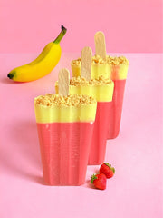 Wax Melt -Summery Bliss Strawberry Banana Cheesecake Popsicle Wax Melt-Set of 3